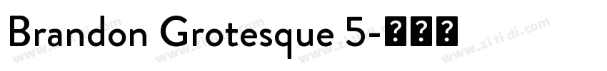 Brandon Grotesque 5字体转换
